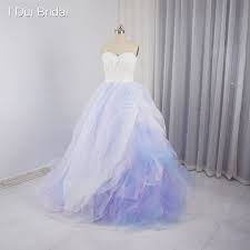 Sweetheart Colored Wedding Dresses Purple Pink Blue Tulle Layers Pearl Beaded Luxury Romantic B Sweetheart Wedding Dress Purple Wedding Dress Purple Long Dress