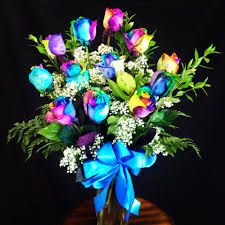 Simply place your order before 3:00 pm in the recipient's time zone and from you flowers' guarantees the florist arranged same day flowers will arrive in time to celebrate today's special occasion. Amazing Rainbow Roses In Moreno Valley Ca Garden Of Roses