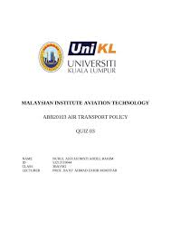 Malaysia airlines berhad general conditions of carriage. Malaysian Institute Aviation Technology