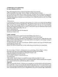 Provide background on the topic to explain why it is important ___c. A Position Paper On War Against Drugs Rodrigo Duterte Crime Violence