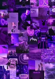 1280x800 purple aesthetic laptop background reblog if wallp. Neon Purple Aesthetic Collage Wallpaper Laptop Nagle Dziecko