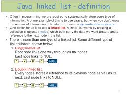 Java Linked List Ppt Download