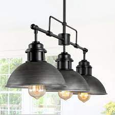 Get a clear sense for how island lighting fits into the larger kitchen interior scheme, as well how it balances the other lighting elements in the space. In Stock 3 Light Linear Chandeliers Kitchen Island Pendant Lighting Industrial Kitchen Island Lighting By Lnclighting Llc Houzz