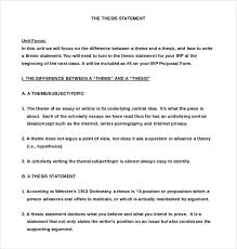 Thesis statement or you may call it a research proposal, is a simple sentence that articulates the main idea of your paper. 7 Thesis Statement Examples Download In Word Pdf Free Premium Templates
