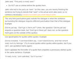 Pin By Author Lisa Gillis On Writing Tips Be An Example Quotes Writing Tips Punctuating Dialogue