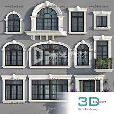 216 Window 3dsmax File Free Download 3d Mili Download 3d Model Free 3d Models 3d Model House Window Design Classic House Exterior Classic House Design
