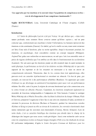 Cela augmente le risque de perturbations, comme ce qui s'est produit au japon suite au tremblement de terre de 2011. Pdf Une Approche Par Les Emotions Et Le Souvenir Dans L Acquisition De Competences Ecrites Vers Le Developpement D Une Competence Emotionnelle