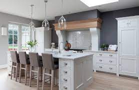 Gold handles and trims can be found with exquisite detail. Chic White French Grey Kitchen American Traditional Kitchen Dublin By Neptune By Global Village Houzz