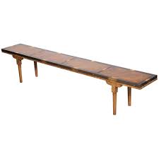 Ultra narrow coffee table bench for small living room elm style wooden minimalist in 5. Narrow Mastercraft Coffee Table At 1stdibs