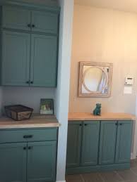 Sherwin Williams Dried Thyme Painted On Home Depot Unfinished Oak Cabinets In Mudro Unfinished Kitchen Cabinets Unfinished Cabinets Kitchen Cabinets Home Depot
