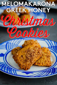 Melomakarona Greek Honey Christmas Cookies Recipe Recipes Christmas Cookies Food