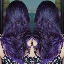 Protagonists with purple hair must face the challenge of balancing the red and blue oni within themselves. Breathtaking Purple Hair Color Design And Hairstyle By Glamour Salon Las Vegas Balayage Ombre Mermaid Hair Hol Hair Styles Hair Color Purple Hair Colour Design