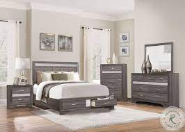 Opt for a platform bed and push it up against one or two shelves that you've already lined with books. Luster Gray And Silver Glitter Platform Bedroom Set With Footboard Drawer From Homelegance Coleman Furniture