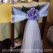 These tissue paper flowers are affordable and popular as reception decorations. The Tulle And Net Network Decoration Wedding Chair Decorations Tulle Wedding Decorations Bridal Shower Chair