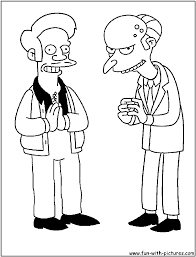 Has been added to your cart. Simpsons Apu Burns Coloring Page