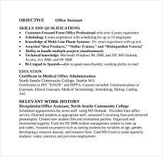 Herewith a few examples of primary office assistant duties in various industry environments. Free 9 Sample Office Assistant Resume Templates In Pdf Ms Word