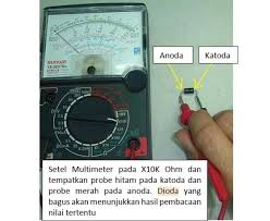 Multimeter/multitester (ampere, volt, & ohm meter): Cara Mengukur Dan Menguji Komponen Dioda