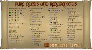 The first one that comes to mind is mountain daughter but there's probably a better. Pure Quest And Requirements List Updated 2007scape