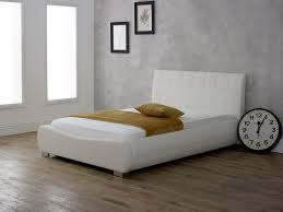 Our strutted double bed headboards will fit any standard sized double size divan bed, however we also stock a variety of headboards which are wall. Limelight Dorado White Leather Bed At Mattressman