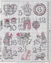 Believe in santa cross stitch pattern. Country Advent 3 3 Cross Stitch Patterns Cross Stitch Embroidery Christmas Cross Stitch