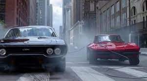 Mia, la sœur de dom. Michelle Rodriguez Letty Toretto Chevrolet Corvette C2 Dans Fast Furious 8 Spotern