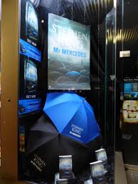 A Stunning Mrmercedes Display From The Book Warehouse Lismore The Beautiful Rain Is Made From Lots And Lots Of Tiny Beads Display Window Display Lismore