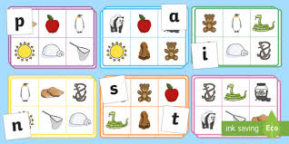 Free Phase 2 Phonics Satpin Bingo Game Phonics Bingo