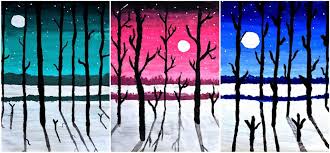In questa categoria sono presenti 174 disegni. Paesaggio Notturno Arte A Scuola