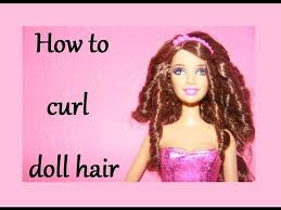 Now young stylists can really color barbie's hair with the colored gel and applicator! How To Curl Doll Hair Easily Youtube