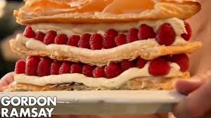 Other than the time it takes to freeze, this is a piece of cake to make: Raspberry Millefeuille Gordon Ramsay Youtube