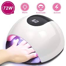 uv lamp for gel nails 72w nail dryer uv led lamp for all nails gel with 10 30 60 120s timer updated new edition fast dry in 2021 nageltrockner nagel gel uv nagellampe