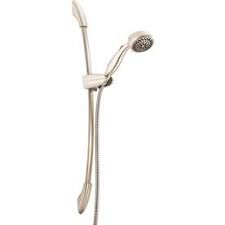 Delta Satin Nickel Spray Handheld Shower Lowes Com Handheld Shower Head Shower Heads Adjustable Shower Head