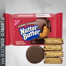 Nutter butter is an american sandwich cookie brand, first introduced in 1969 and currently owned by nabisco, which is a subsidiary of mondelez international. Nutter Butter Fudge Covered King Size 74g Mhd 07 01 2021 Beastmode Germany Shop