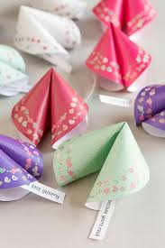 Easy craft idea comes with free printable. Free Printable Valentine Paper Fortune Cookies Party Inspiration