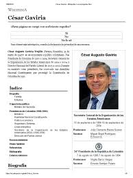 A él se le dieron todas las garantías para que se sometiera a la justicia colombiana y eso empezó así, pero tarde que temprano empezó a cometer delitos de nuevo y fue en el proceso de traslado de cárcel que se nos. Cesar Gaviria Wikipedia La Enciclopedia Libre Colombia Politica De Colombia