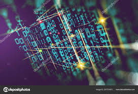 Abstract Background Of Technology Science And Cloud