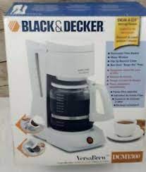 With the timer option, you can program your coffee at night and have a cup of hot made to enhance consistency development and accountability, black and decker space saver coffee maker built up relatively a remarkable review. Black Decker 12 Cup Versabrew Space Saver Coffee Maker White Dcm1300 50875515482 Ebay