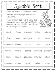 Easter Syllable Sort Pdf Google Drive Syllable Sort Phonics Words Syllables Activities