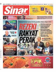 Sinar harian merupakan sebuah akhbar berbahasa melayu di malaysia. Sinar Harian Antara Tajuk Utama Sinar Harian Edisi Perak Facebook