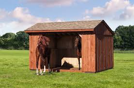 If the doors are left open, there will without doubt be insects in the space. Horse Run In Sheds Shelters Loafing Shed Pa Md Nj Va