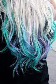 Pastel Hair Blonde Dip Dye Blue Lavender Green Hair Styles Dip Dye Hair Dyed Hair