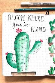 Puns are great way to plant a smile on your friends' and family's faces. 25 Best Cactus Succulent Themed Bullet Journal Ideas Crazy Laura