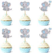 Download at my practical baby guide. Amazon Com Faisichocalato 48pcs Blue Elephant Cupcake Toppers It Is A Boy Baby Shower Cupcake Picks Decoration Baby Boy Birthday Party Supplies Toys Games