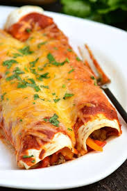 Beef Enchiladas These Enchiladas Are Made With Ground Beef And Vegetable Mixture Rolled In Flour Tor Beef Enchiladas Homemade Enchiladas Beef Enchilada Recipe