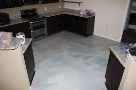 Metallic Epoxy In A Kitchen Pearl Base Coat With Blue Highlights Metallic Epoxy Floor Garage Floor Coatings Floor Coating