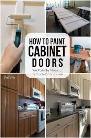 How To Paint Cabinet Doors The Right Way So You Only Have To Do It Once Remodelaholic Com Painting Cabinets Kitchen Makeover Painting Kitchen Cabinets