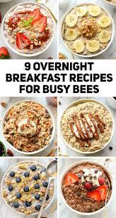 9 Overnight Breakfast Recipes For Busy Bees Overnight Oats Recipe Healthy Food Recipes
