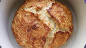 Want to know how to bake a cake that comes out of the oven flat on top rather than having to level it by hand? Fast No Knead Bread Faster Dutch Oven Bread Crusty Bread Jenny Can Cook