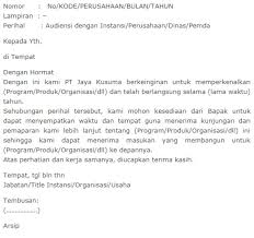 Contoh Surat Permohonan Audiensi Ke Menteri Contoh Seputar Surat