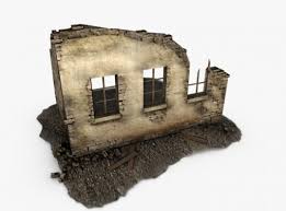 Building Ruins 3d Model 3d Model Ruins Low Poly